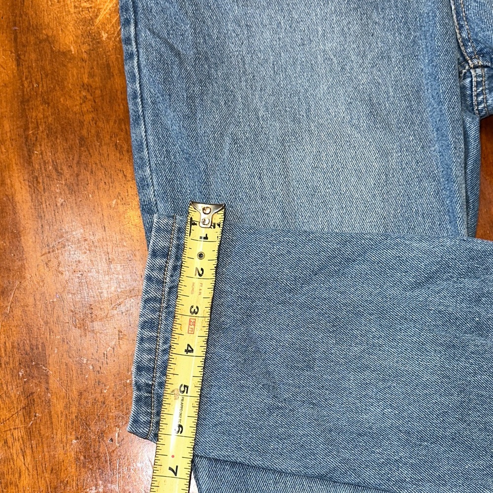 MinkPink X Disney Embroidered Rose Blue Jeans - Picture 4 of 5